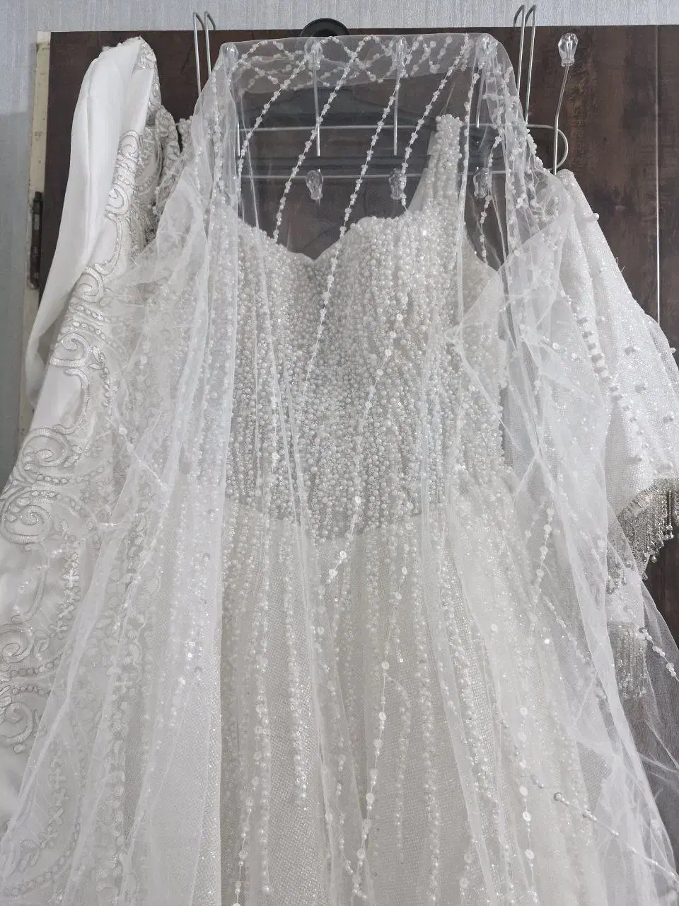 لباس عروس.تور.ژپون.شنل.کراپ|لباس|همدان, |دیوار