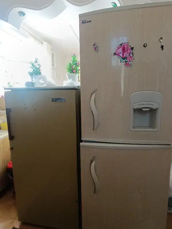 یخچال|یخچال و فریزر|بافت, |دیوار