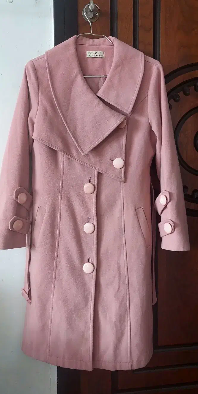 پالتو فوتر ترک صورتی اورکت برند کت فوتر خز خارجی|لباس|ساری, |دیوار