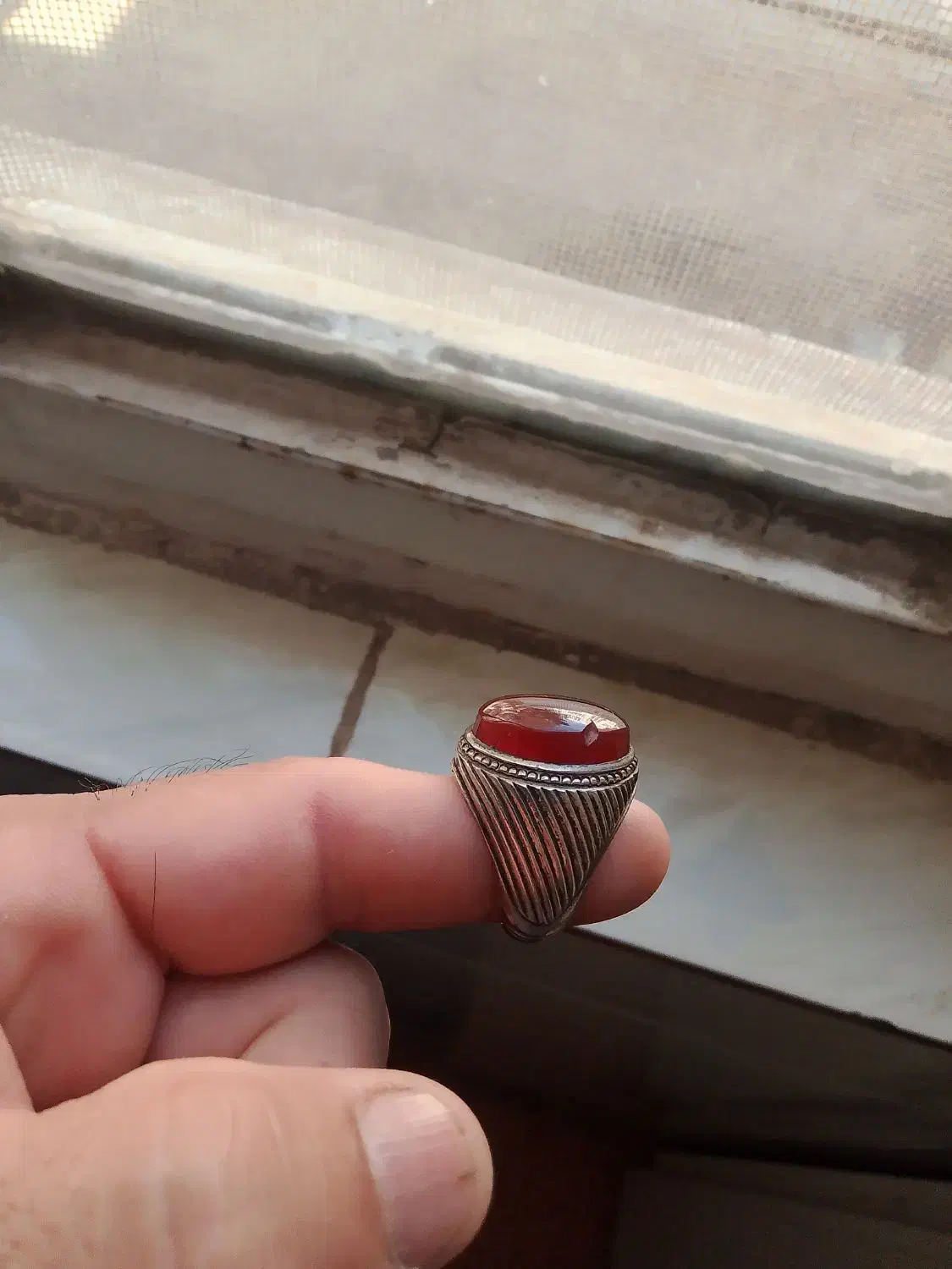 انگشتر عقیق قرمز|کلکسیون اشیاء عتیقه|مشهد, انقلاب|دیوار