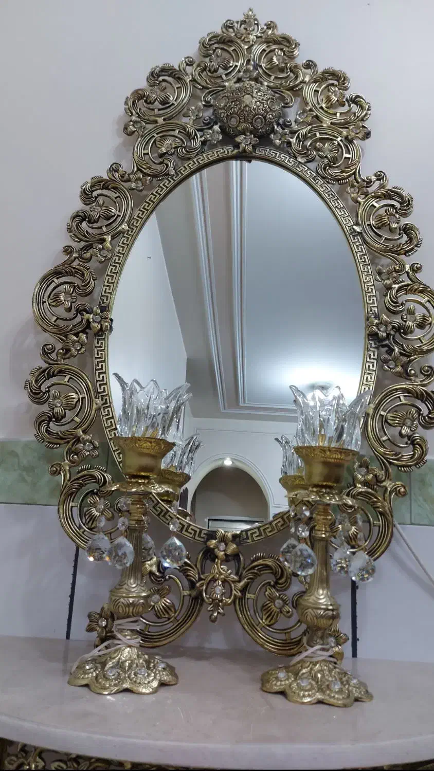 آینه و شمعدان|آینه|شهرکرد, |دیوار