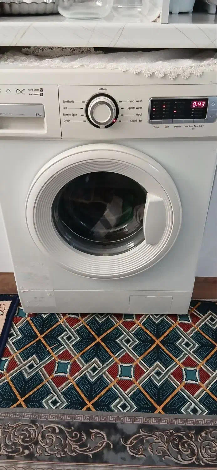 لبلسشویی اتومات دوو ۸ کیلو|ماشین لباسشویی و خشک‌کن لباس|چناران, |دیوار