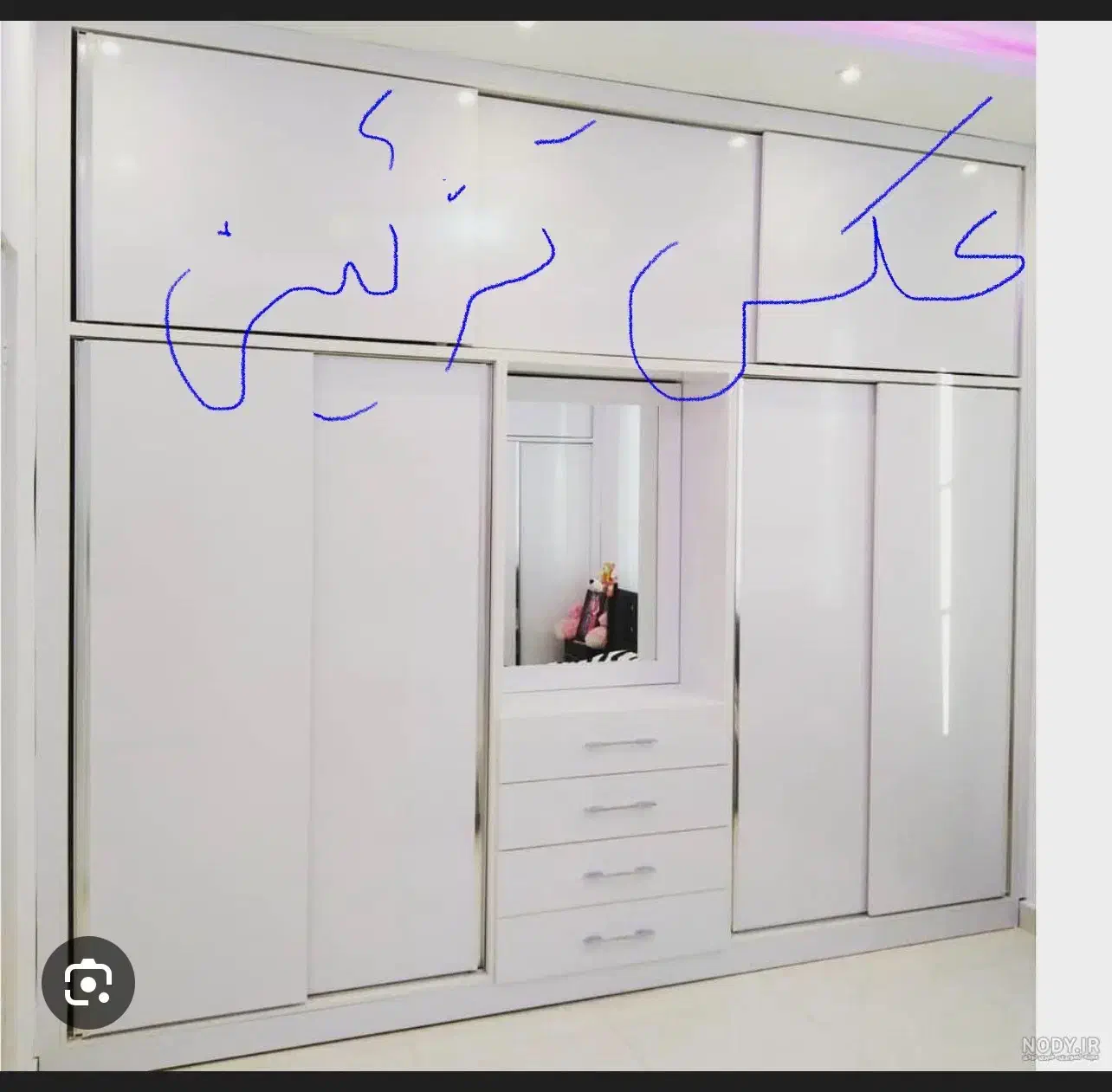 کمد دیواری و ۵ کشو آینه کاری شده|جاکفشی، کمد، دراور|گرگان, |دیوار