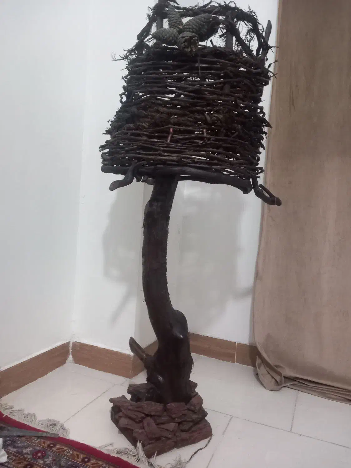 آباژور چوبی|چراغ خواب و آباژور|پاکدشت, پاکدشت (مامازند)|دیوار