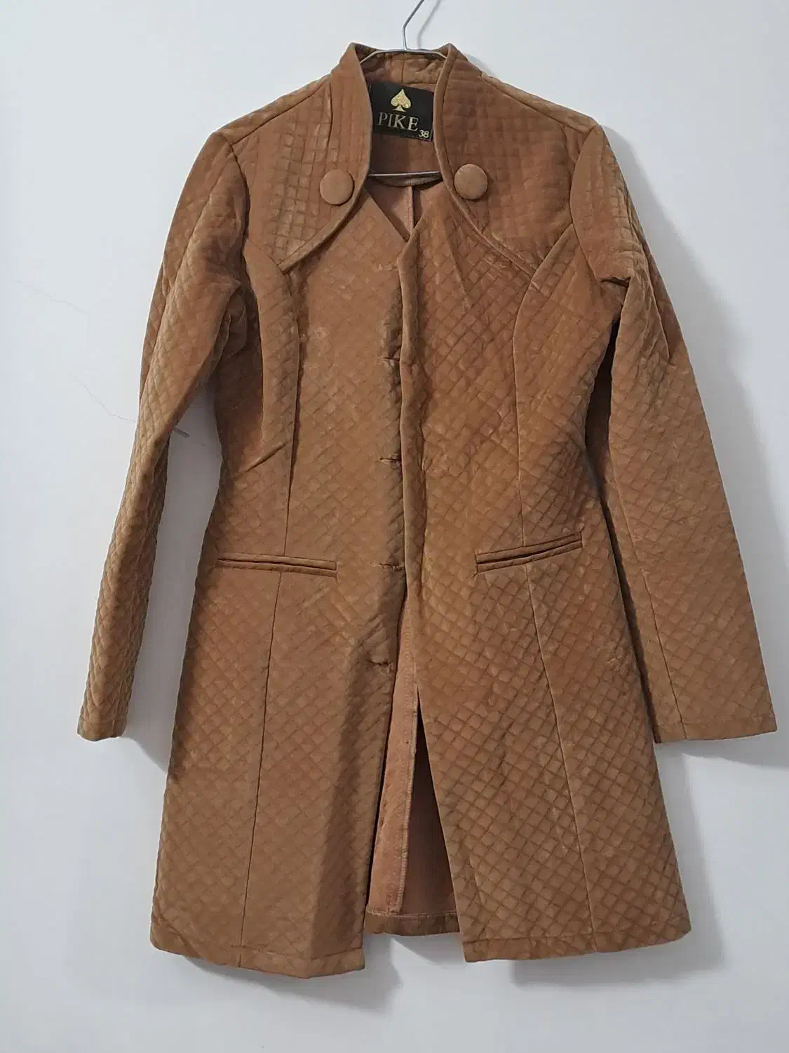 پالتو مخمل عسلی رنگ|لباس|دلیجان, |دیوار