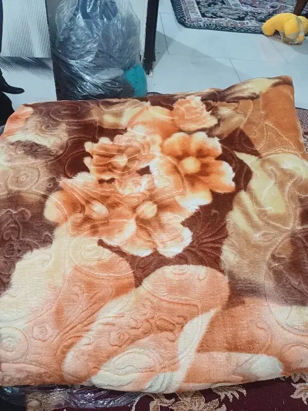 پتو گلبافت دونفره برجسته|رختخواب، بالش، پتو|ری, علایین|دیوار