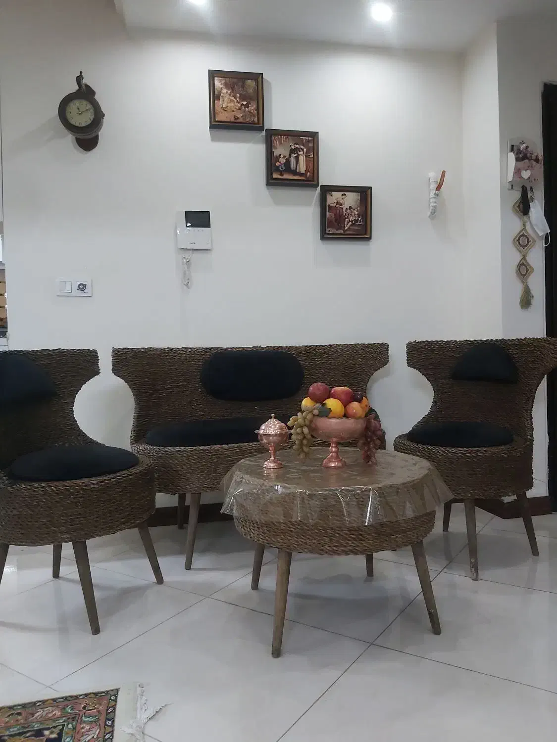 مبل حصیری|مبلمان خانگی و میز عسلی|مشکیندشت, |دیوار