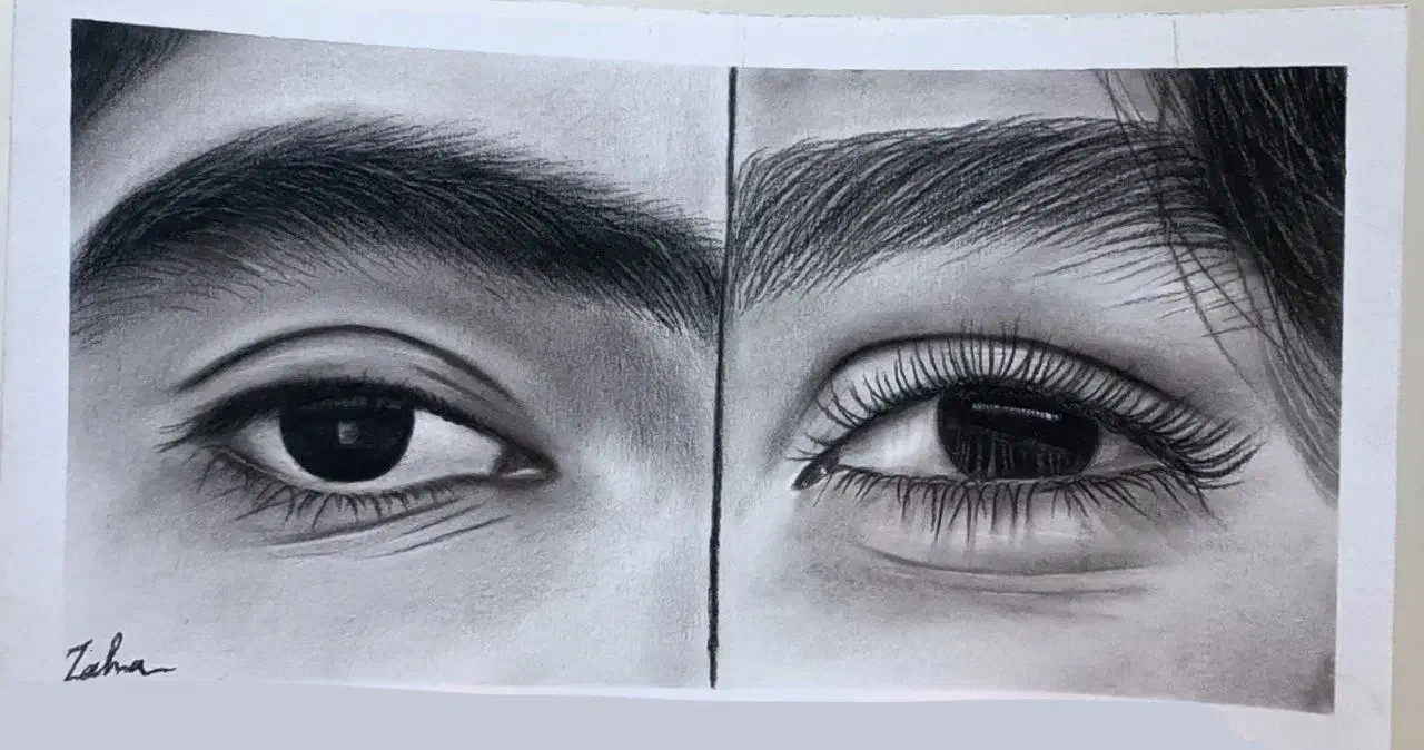 طراحی چهره ،نقاشی چهره|تابلو، نقاشی، عکس|گنبد کاووس, |دیوار
