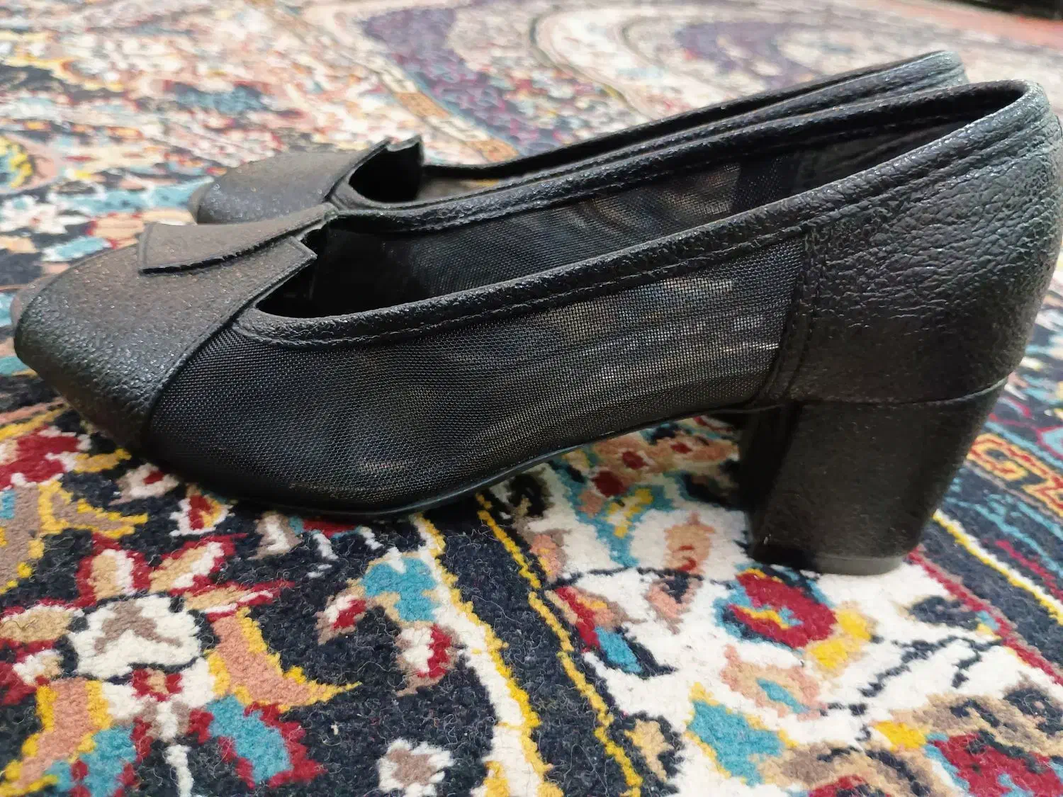 کفش مجلسی سایز 39 پاشنه 5سانت جنس ترک|کیف، کفش، کمربند|شوشتر, |دیوار