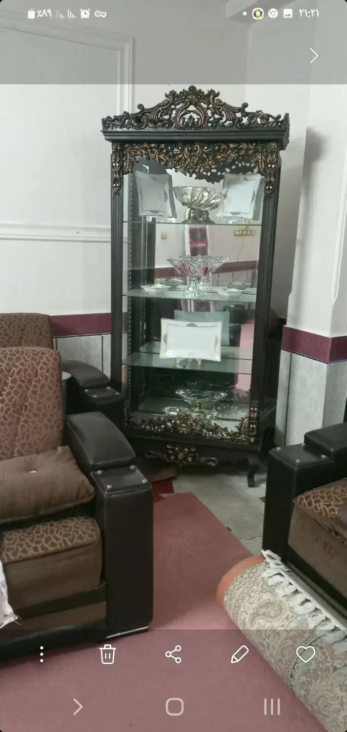 بوفه|بوفه، ویترین، کنسول|گنبد کاووس, |دیوار