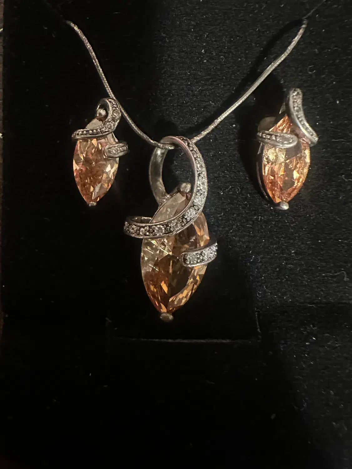 گردنبند و گوشواره نقره ایتالیا|بدلیجات|تهران, قیطریه|دیوار