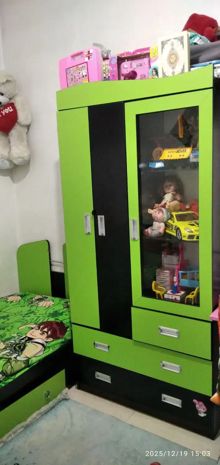 تخت کمد نوجوان|تخت و سرویس خواب|قدس, شهر‌قدس|دیوار