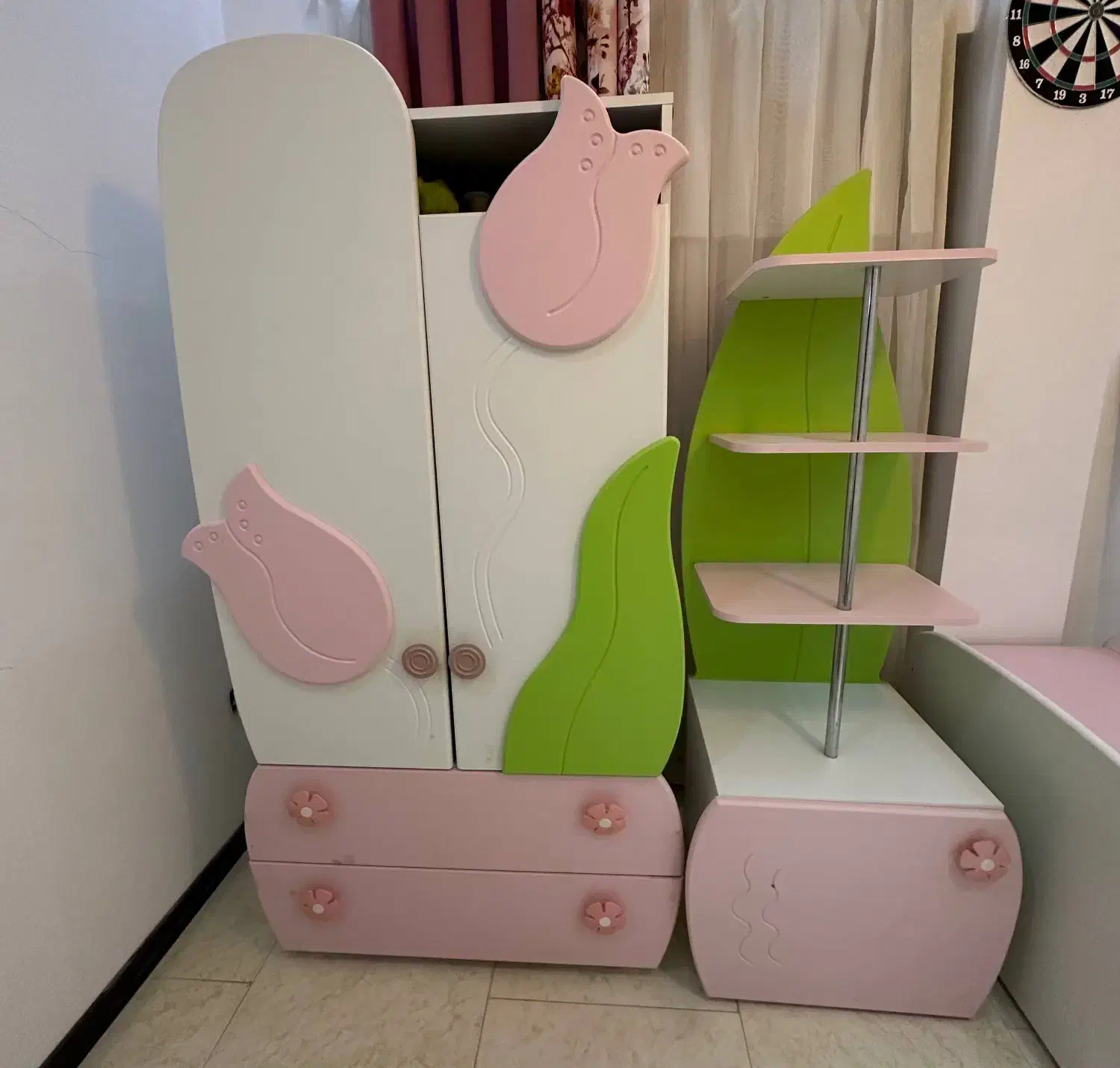 سرویس خواب کودک|تخت و سرویس خواب|نور, |دیوار