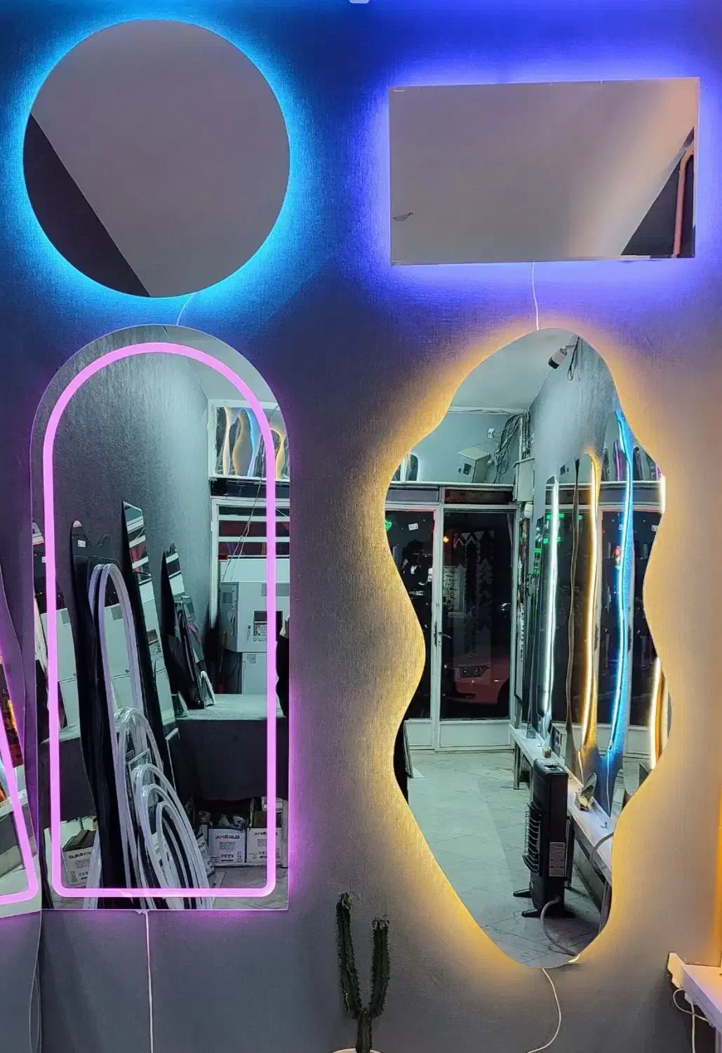 آینه بک لایت/آینه دفرمه/آینه رومیزی|آینه|رباط‌کریم, رباط‌کریم|دیوار