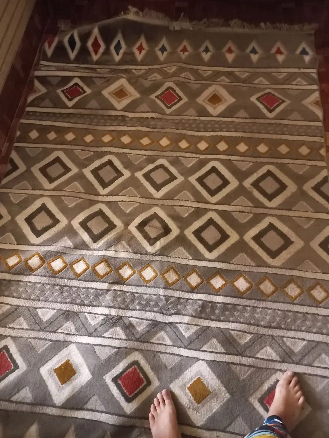 گلیم فرش چهارمتری درحدنو|گلیم، جاجیم، گبه|الوند, |دیوار