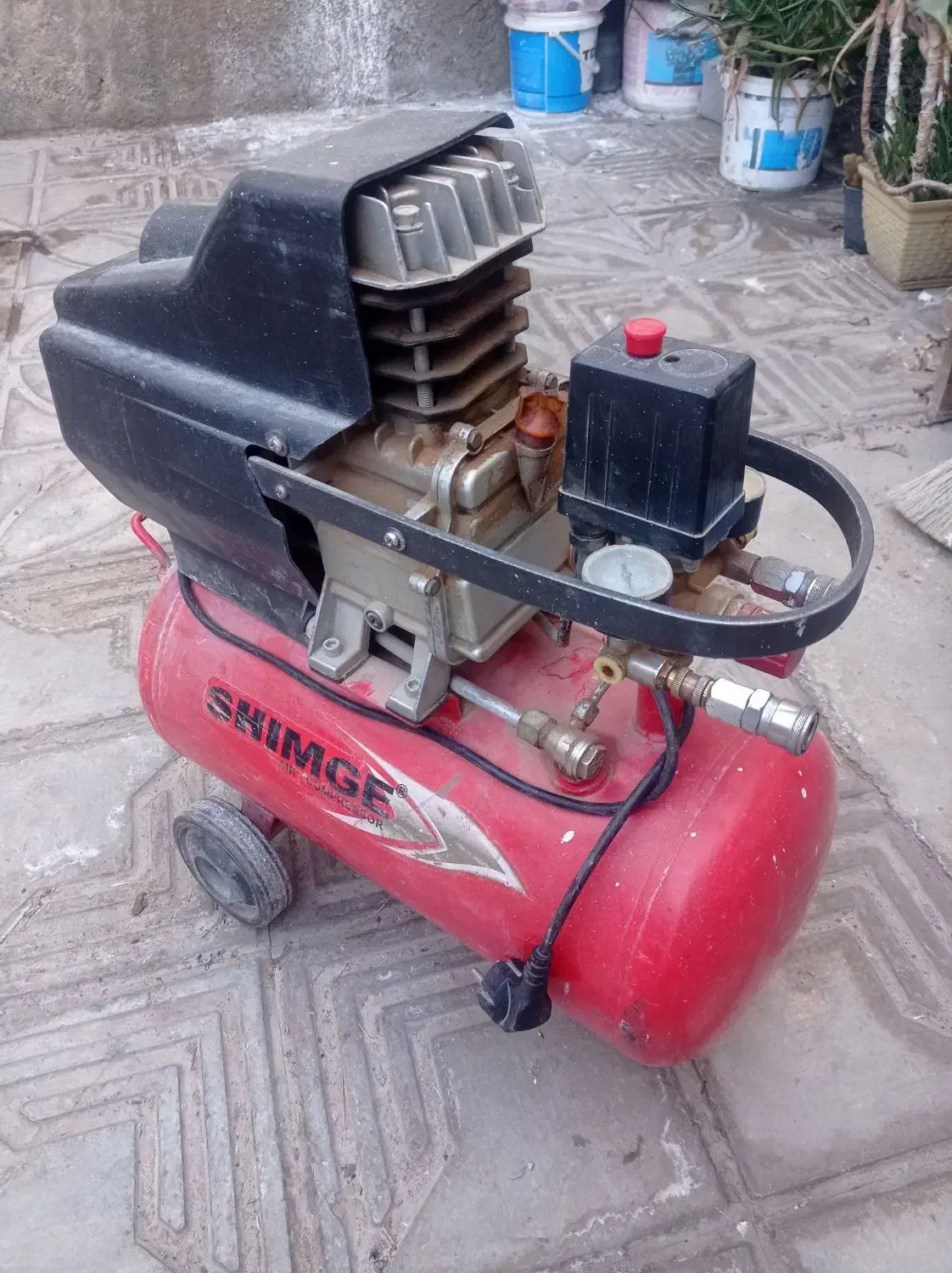 موتور باد ۲۵ لیتری و دریل گیربکسی قوی توسن|ابزارآلات|شیراز, شهرک صدا و سیما|دیوار