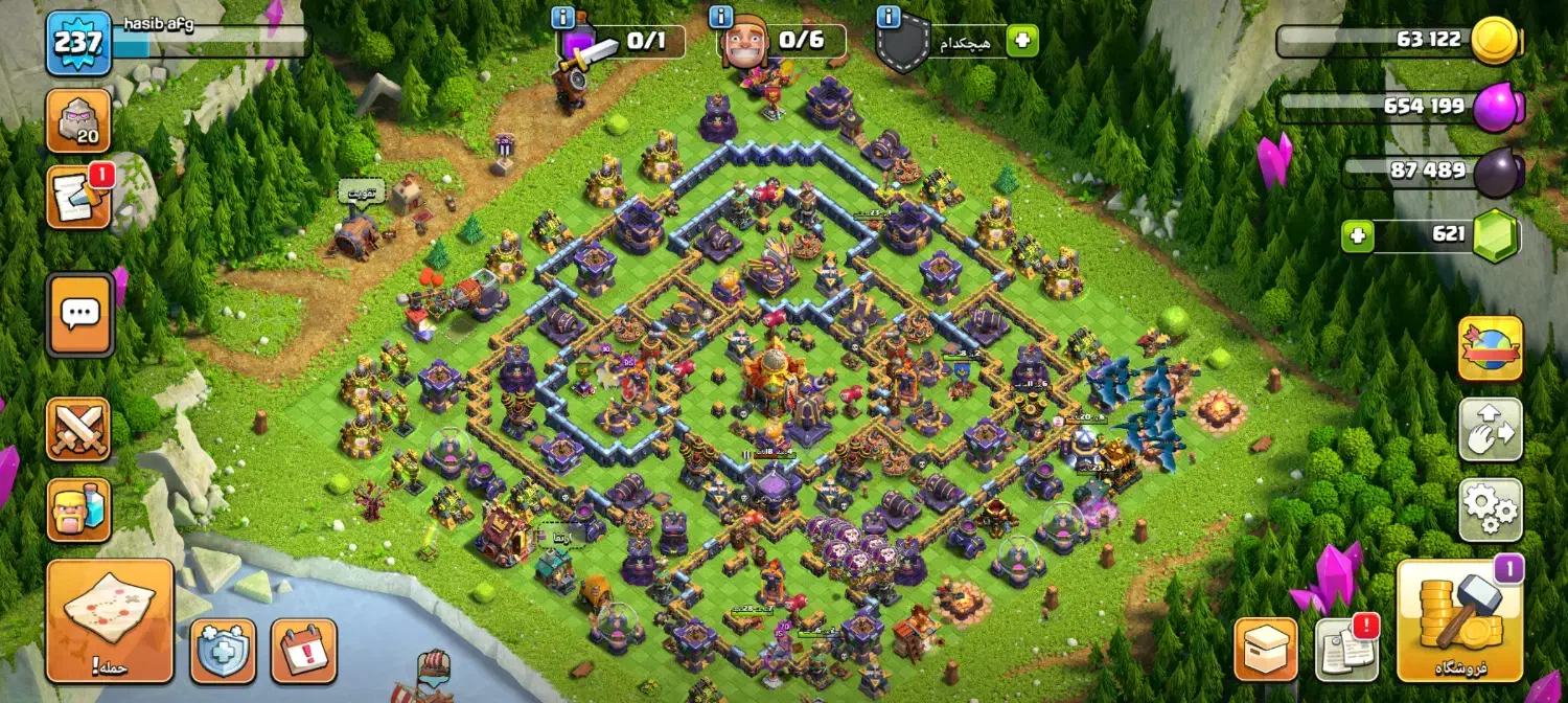 اکانت کلش آف کلنز تاونهال 16|کنسول، بازی ویدئویی و آنلاین|رباط‌کریم, نصیرشهر|دیوار