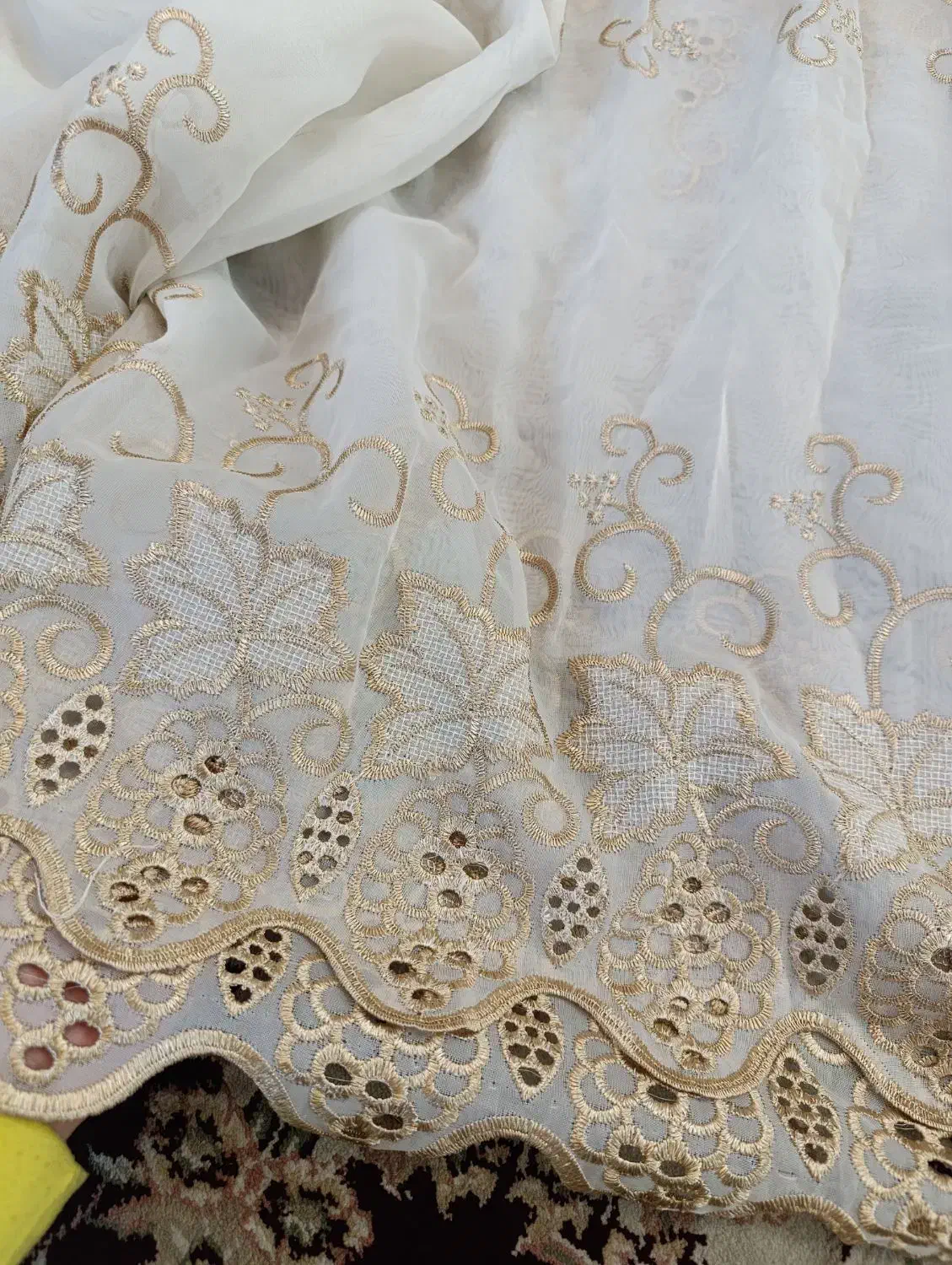 پرده حریر و پرده ریسه ای|پرده، رانر، رومیزی|شیراز, نصر|دیوار