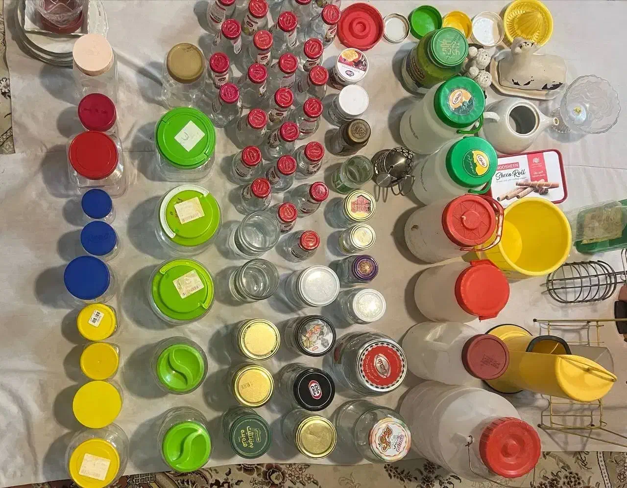 ظرف شیشه دبه قوطی|ظروف نگهدارنده، پلاستیکی، یکبارمصرف|مشهد, شهید بهشتی|دیوار