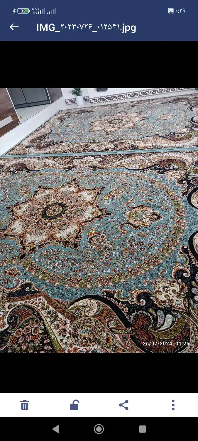 فرش کاملا سالم بدون نیاز به شسته شدن|فرش|کرمانشاه, |دیوار