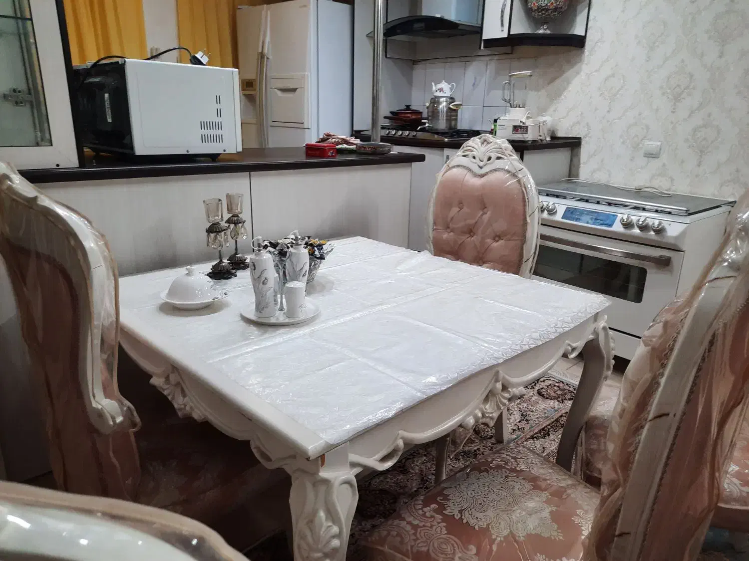 میزناهار خوری ۶نفره به علاوه کاور|میز و صندلی غذاخوری|ری, شهرری|دیوار