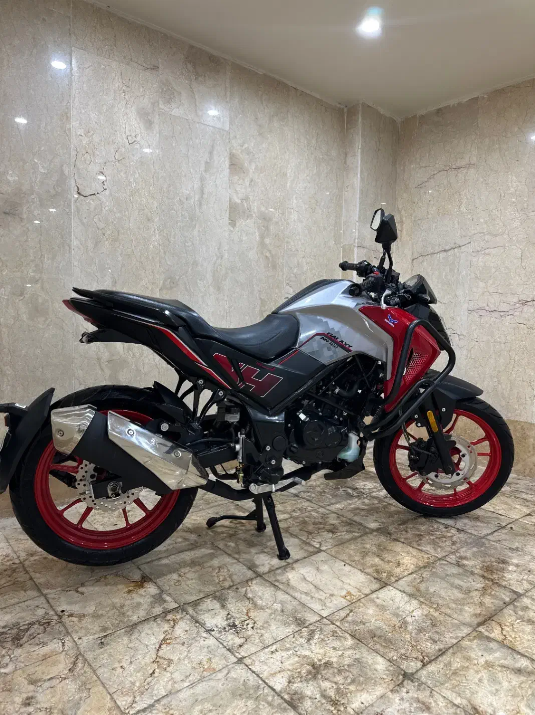 گلکسی Na180مدل۱۴۰۴ در حد صفر فول گارد رینگ قرمز|موتورسیکلت|اراک, |دیوار