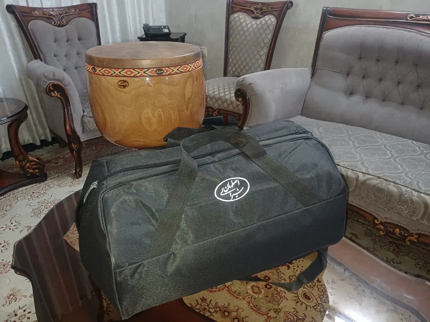 تنبک سه مهر اصفهان شیرانی همراه کیف|سازهای سنتی|اراک, |دیوار