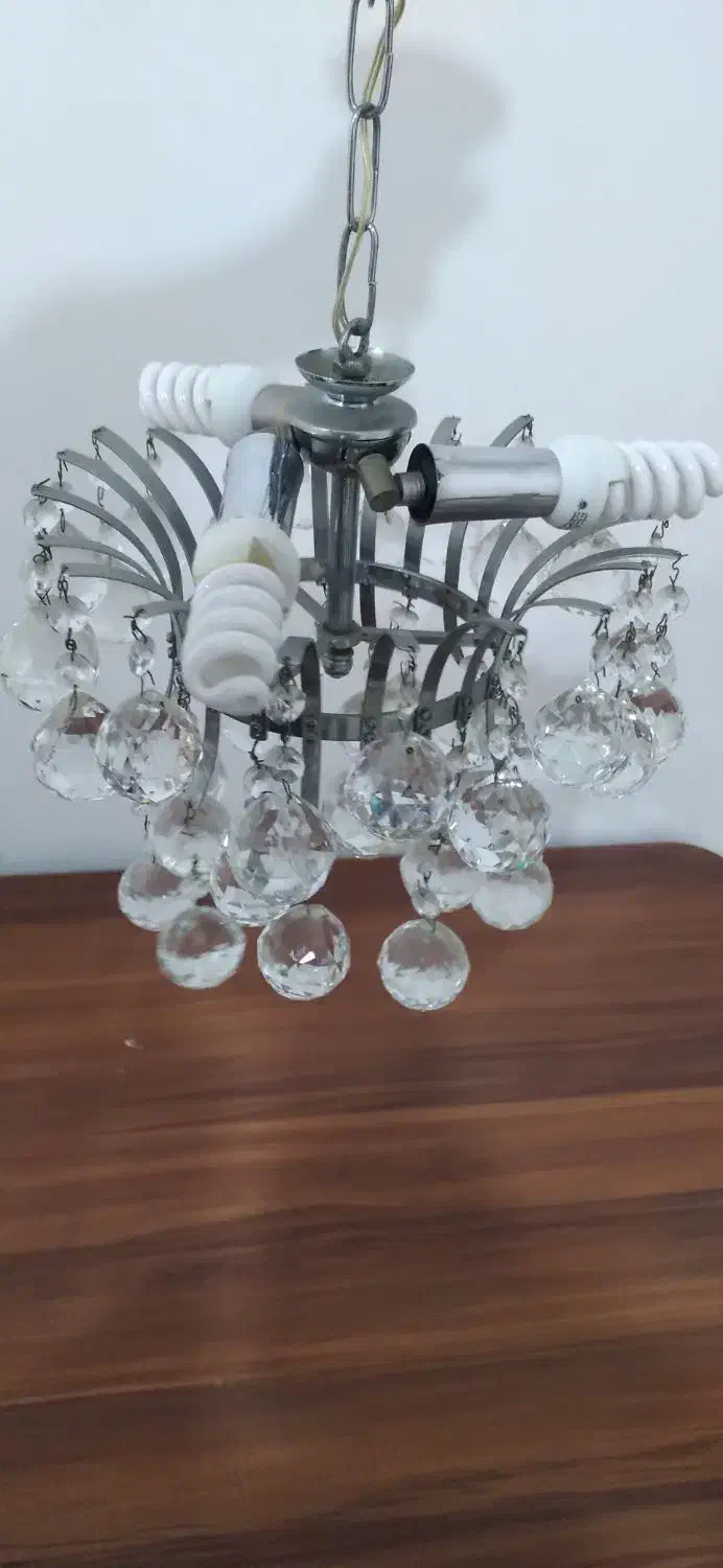 لوستر کریستالی|لوستر و چراغ آویز|خرم‌آباد, |دیوار