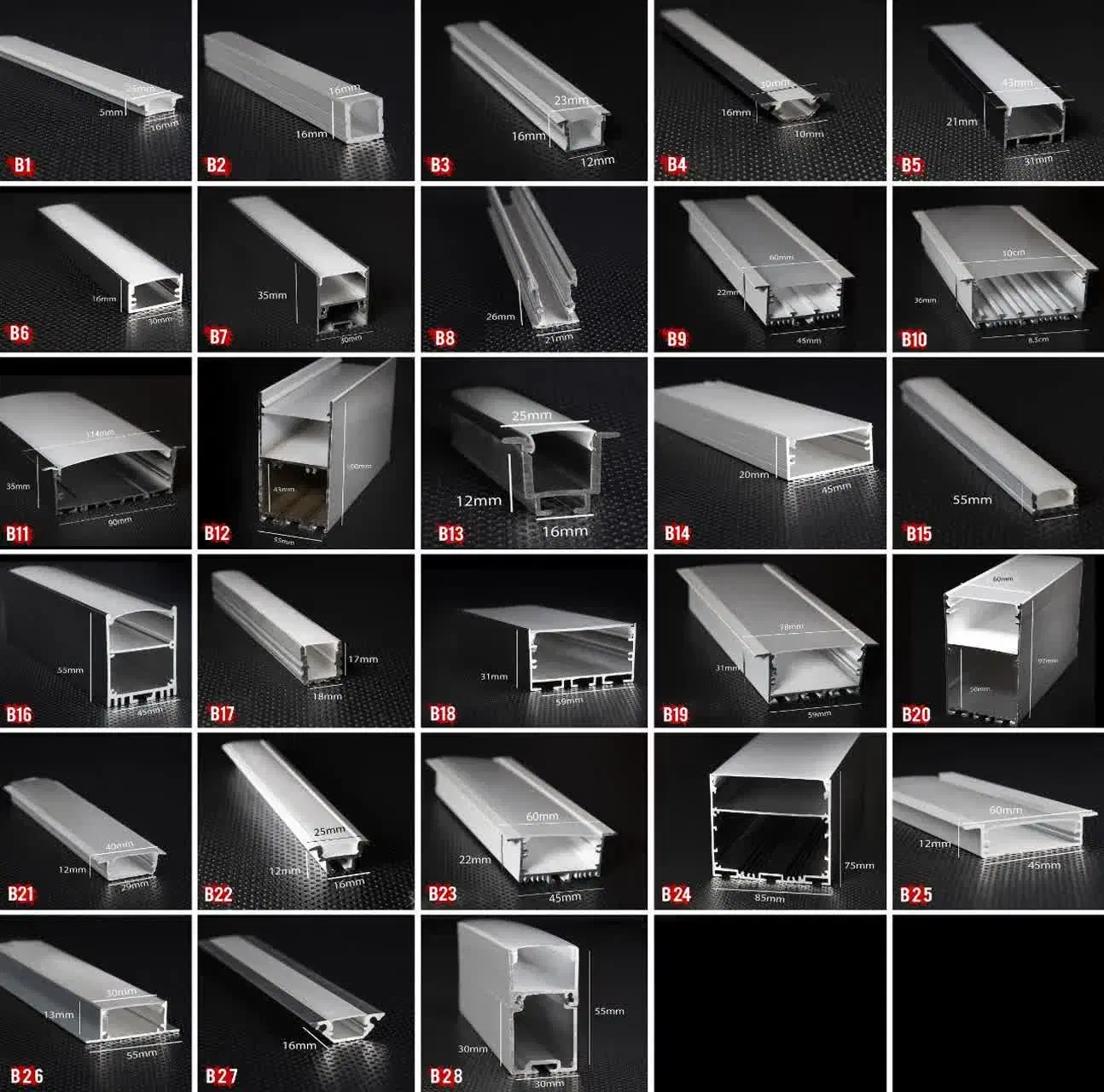 انواع پروفیل لاین نوری|لامپ و چراغ|تهران, هفده شهریور|دیوار