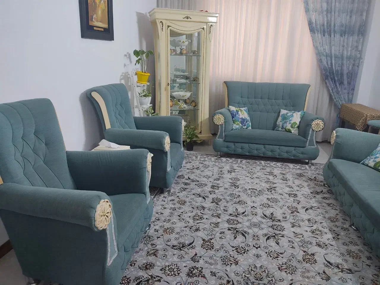 مبلمان به همراه میز|مبلمان خانگی و میز عسلی|مشهد, الهیه|دیوار