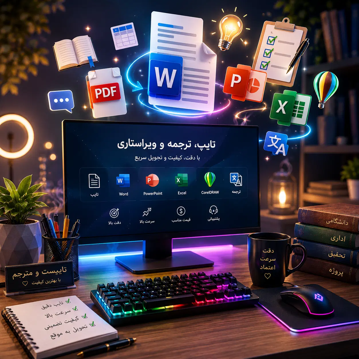 تایپیست حرفه ای و سریع|خدمات رایانهای و موبایل|تهران, خانی آباد نو شمالی|دیوار