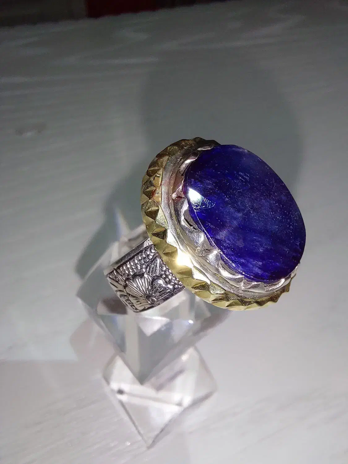 انگشتر یاقوت کبود طبیعی|جواهرات|مشهد, الهیه|دیوار