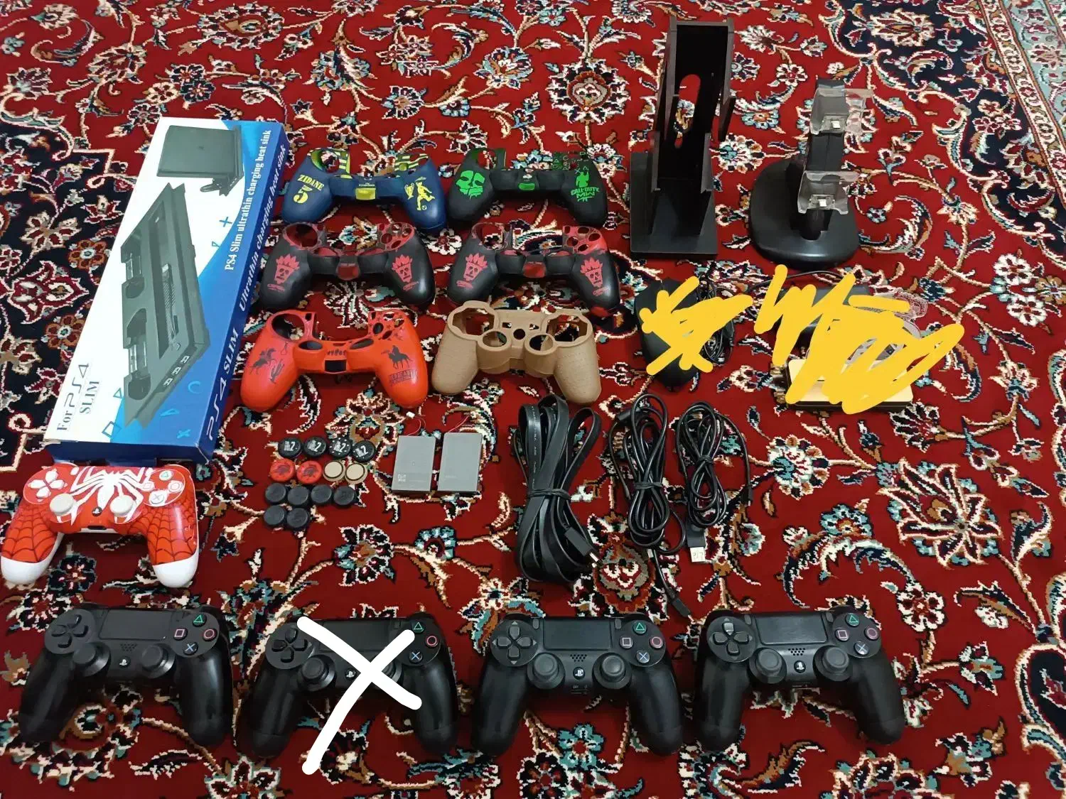 دسته ps4 اصلی باتری روکش، پایه شارژر،اسلیم،فت،پرو|کنسول، بازی ویدئویی و آنلاین|تهران, ابوذر|دیوار