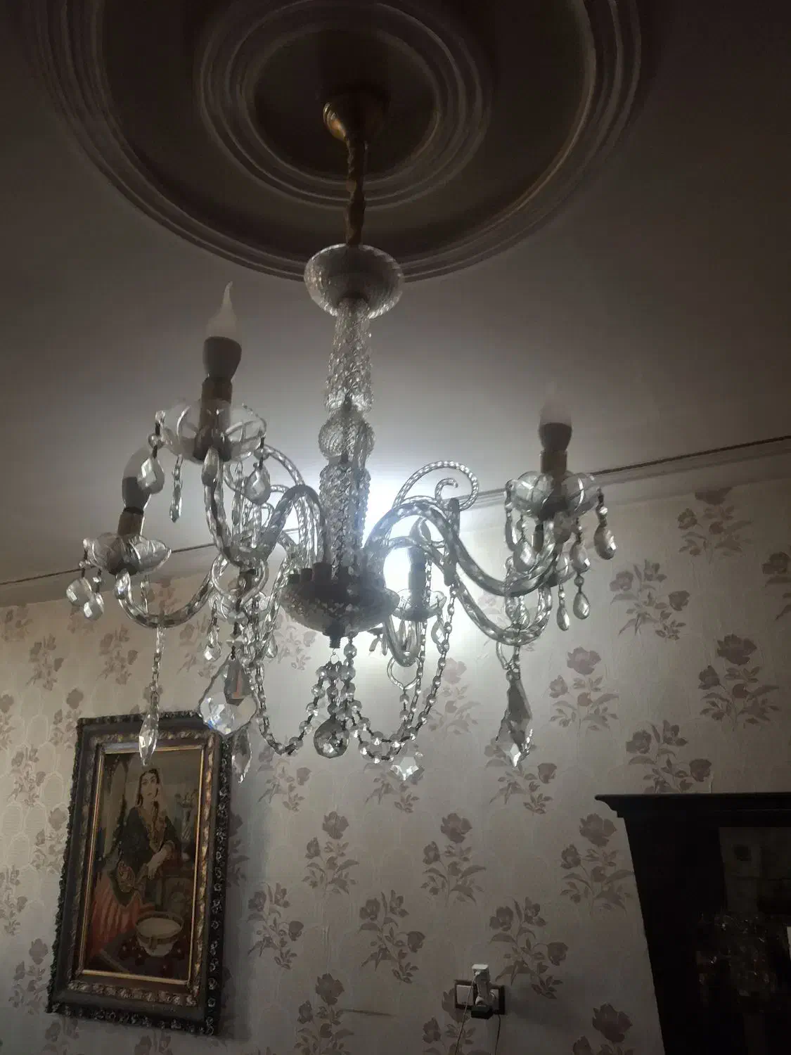 لوستر کریستالی|لوستر و چراغ آویز|کرمانشاه, |دیوار