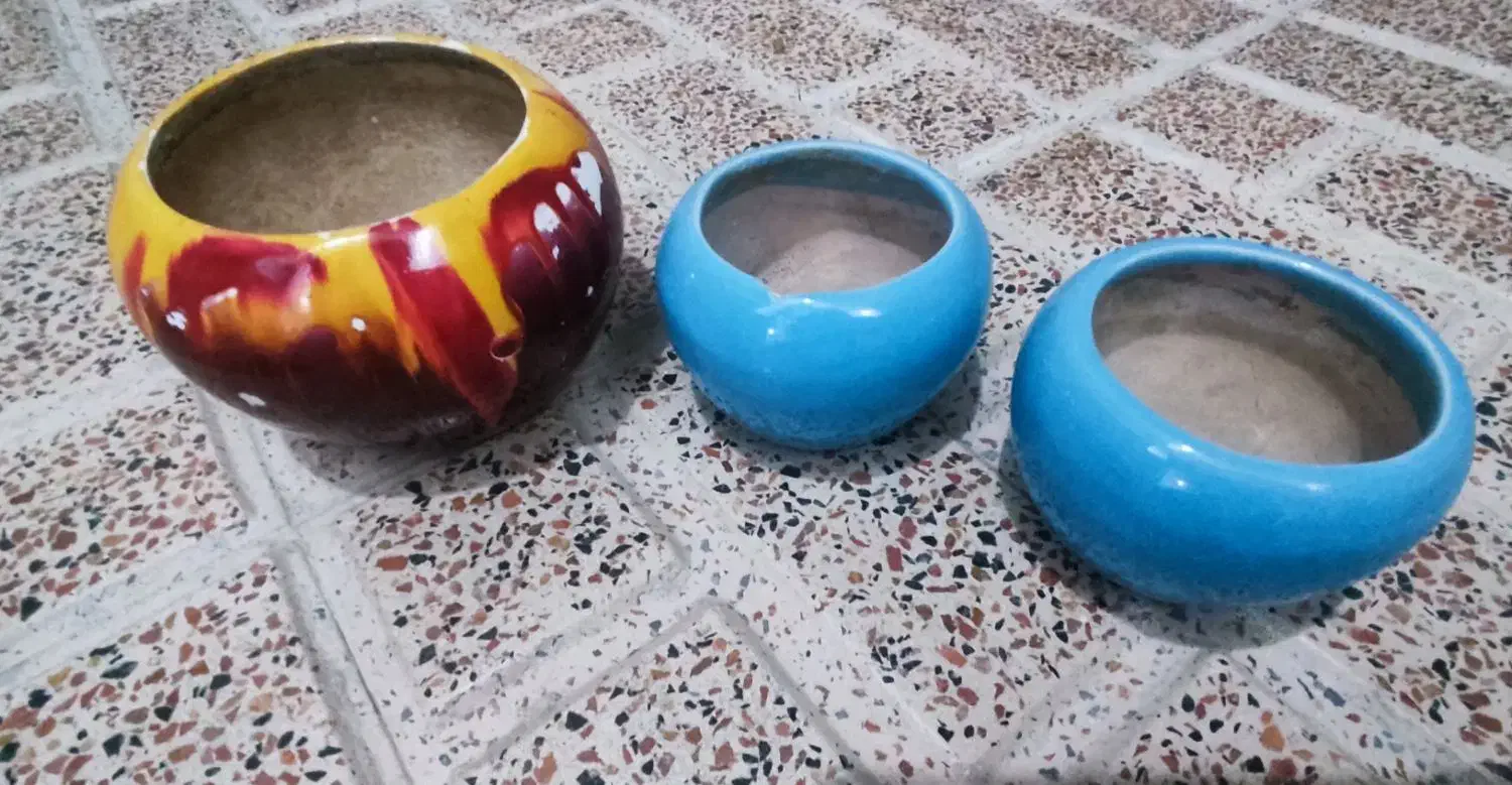 چند مدل گلدان سفالی|گل و گیاه طبیعی|ری, شهرک نظامی|دیوار