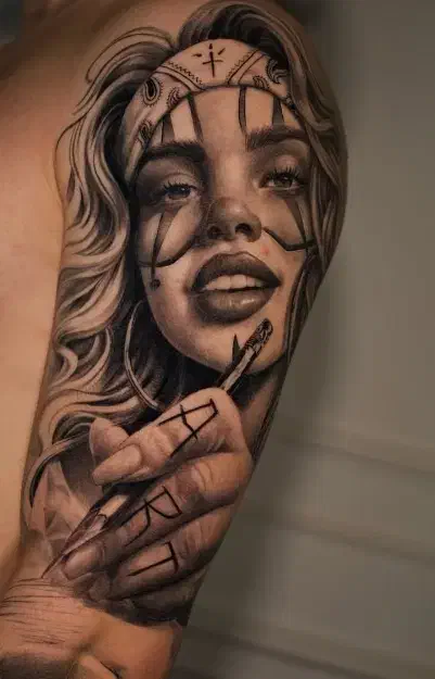 تتو بدن وآرایش دائم صورت|خدمات آرایشگری و زیبایی|رباطکریم, رباطکریم|دیوار