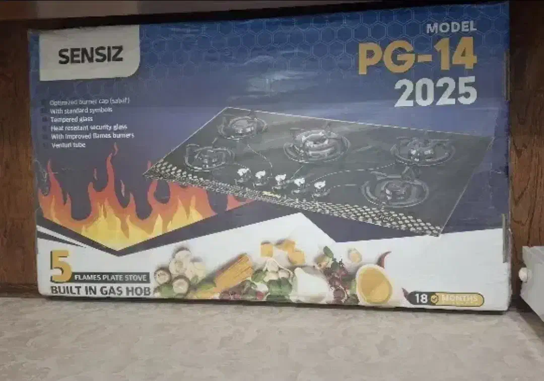 گاز رومیزی ۵ شعله برند SENSIZ پلمپ|اجاق گاز و لوازم برقی پختوپز|اردبیل, |دیوار