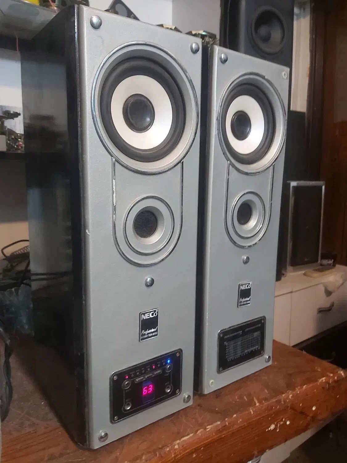 اسپیکر ۲ تکه ایستاده AUX دار usbsys|سیستم صوتی خانگی|مشهد, فتح المبین|دیوار