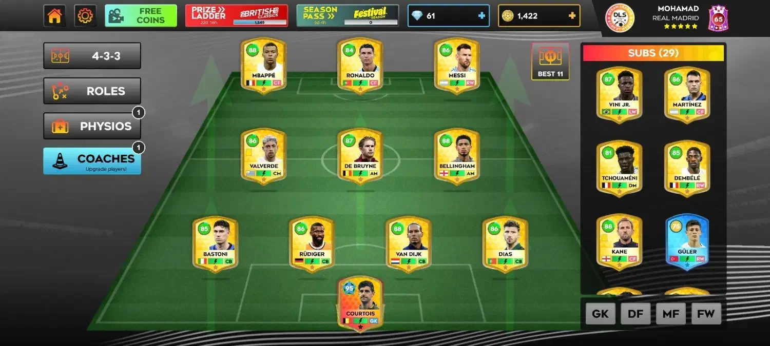 اکانت دریم لیگ 2025 بدون نقص|کنسول، بازی ویدئویی و آنلاین|ایذه, |دیوار