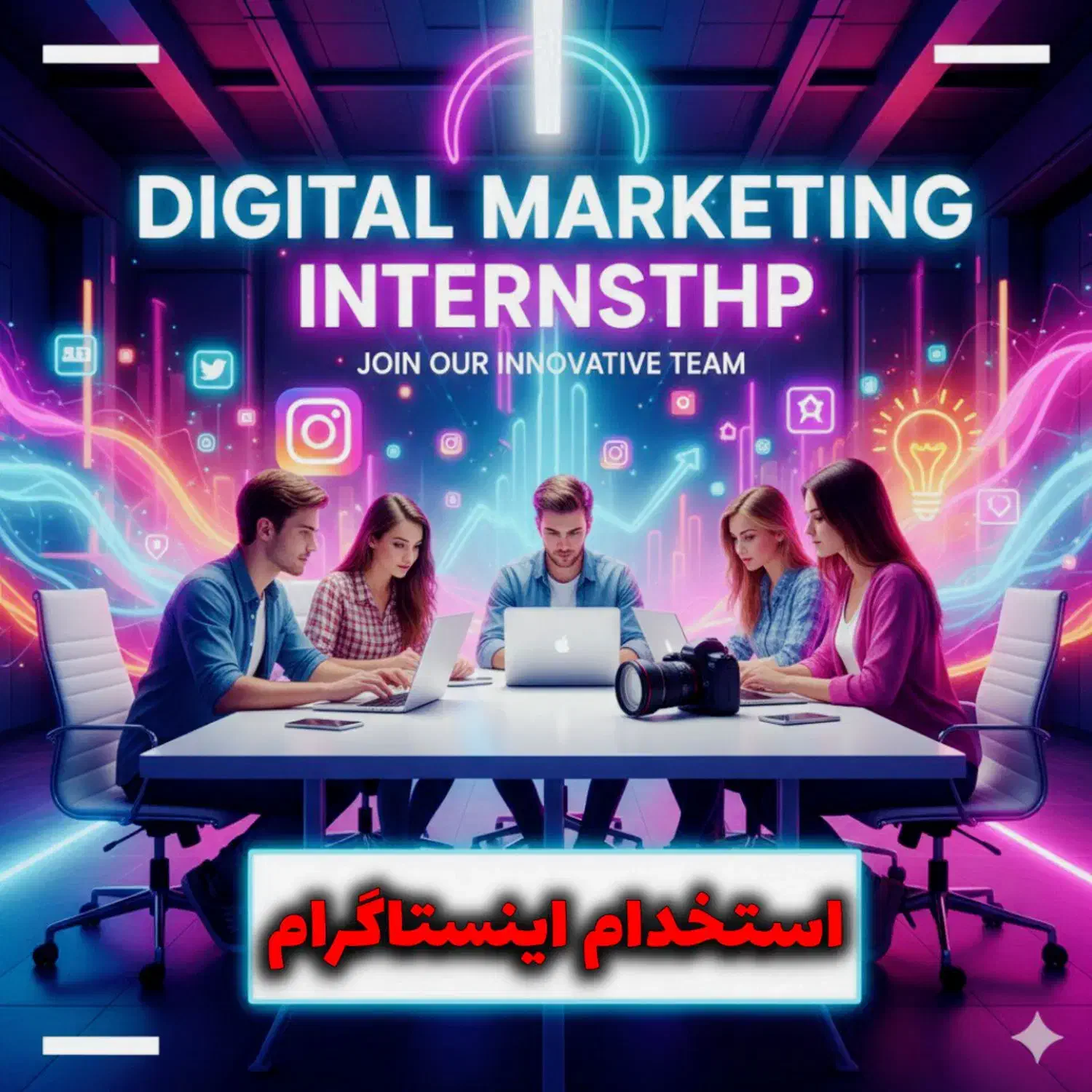 کارآموزیو استخدام درتیم حرفه ایی مدیریت اینستاگرام|استخدام بازاریابی و فروش|اصفهان, باغ فدک|دیوار