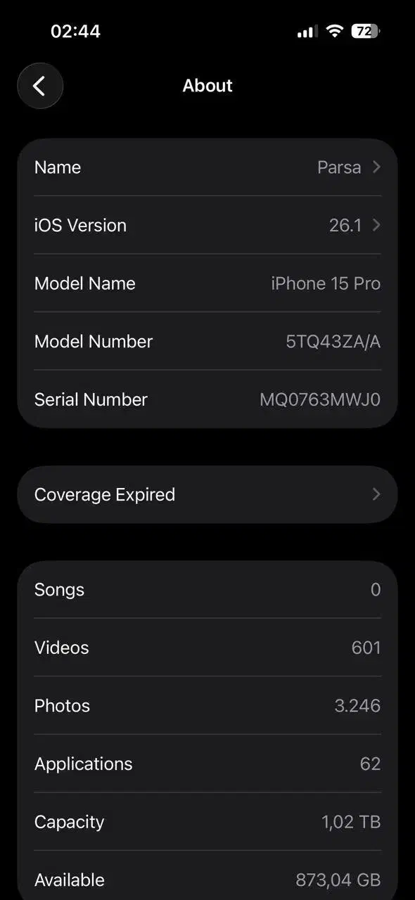 iPhone 15pro 1tra ZAA|موبایل|ورامین, شهرک ولیعصر|دیوار