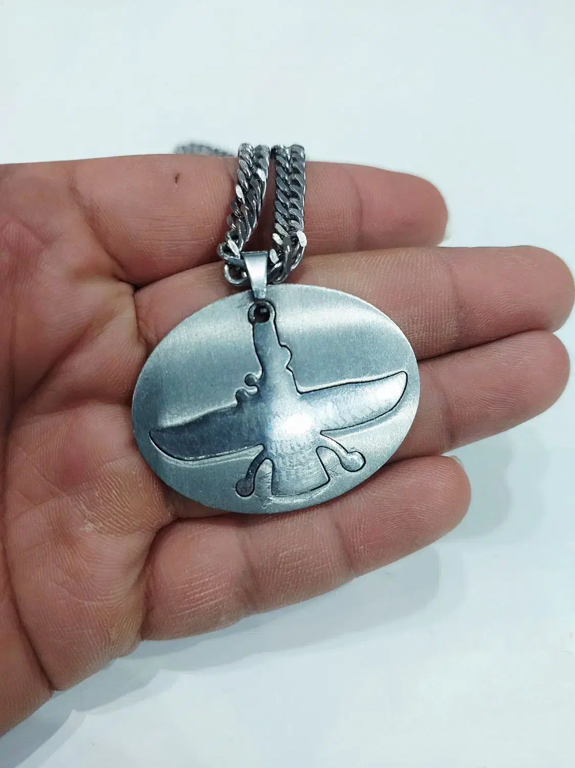 پلاک زنجیر تمام استیل فروهر|بدلیجات|ازنا, |دیوار