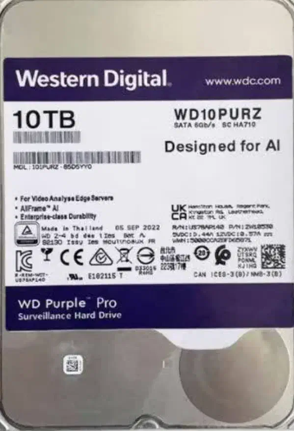 هارد 10 ترابایت بنفش وسترن|قطعات و لوازم جانبی رایانه|همدان, |دیوار