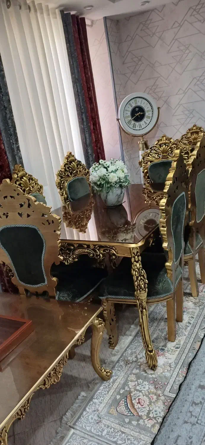 نهارخوری چوب راش|میز و صندلی غذاخوری|بوشهر, |دیوار