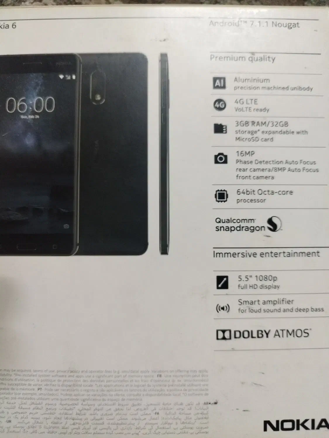 نوکیا 6|موبایل|اسلام‌شهر, مطهری|دیوار