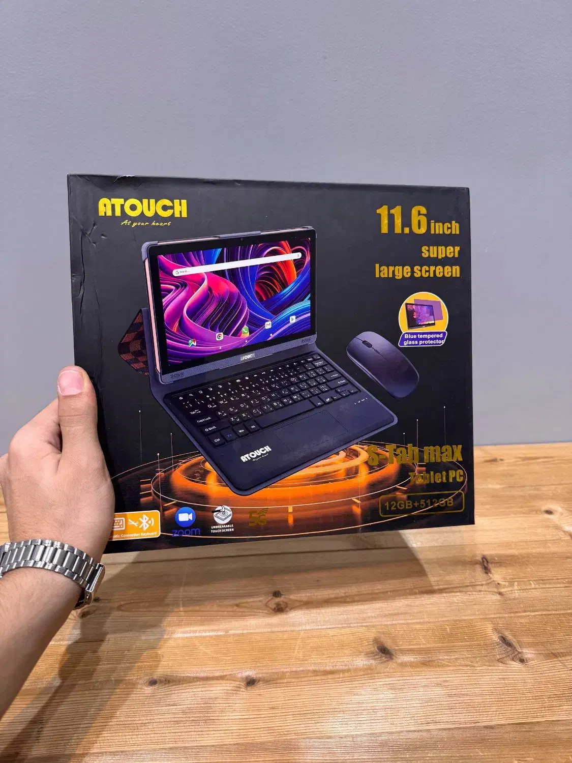تبلت 12اینچ Atouchکیبوردو موس لپ تابی 4g LTE آکبند|تبلت|تهران, فدک|دیوار