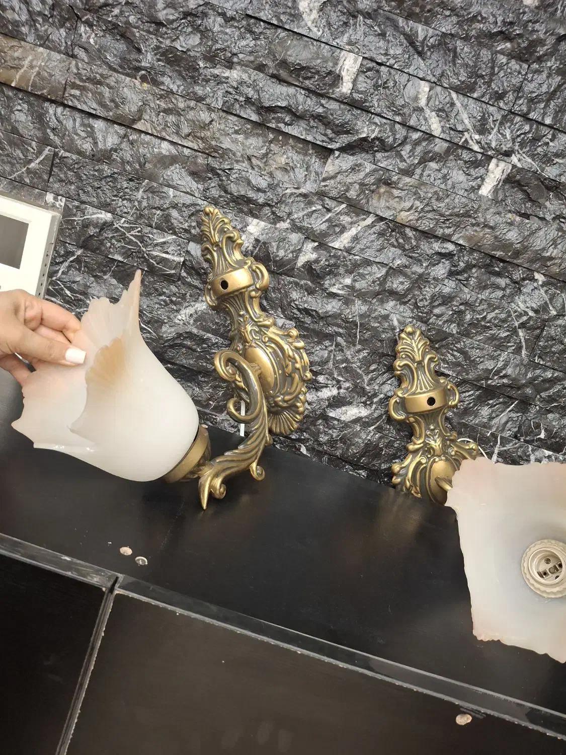 لوستر و دیوارکوب ست|لوستر و چراغ آویز|قدس, شهر‌قدس|دیوار