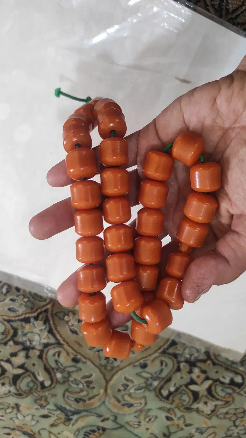 تسبیح سندلوس قدیمی|کلکسیون اشیاء عتیقه|شیراز, لب آب|دیوار