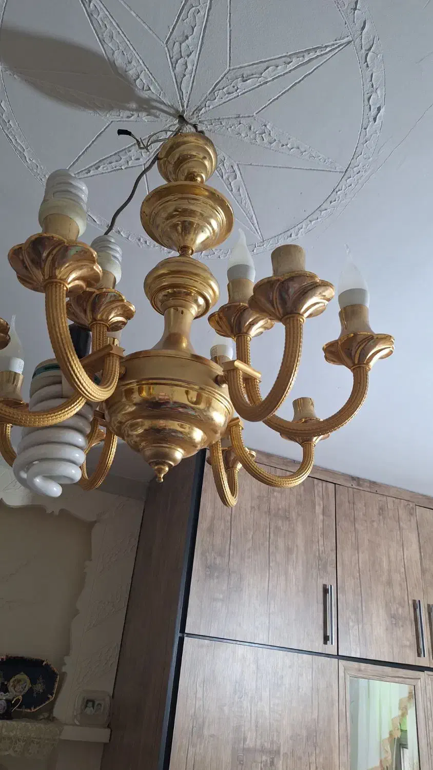 لوستر رنگ ثابت|لوستر و چراغ آویز|رودبار, |دیوار