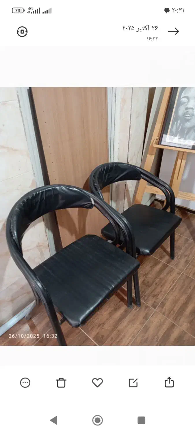 ۸عدد صندلی و ۲عدد صندلی اداری و میز|صندلی و نیمکت|پاکدشت, پاکدشت (مامازند)|دیوار